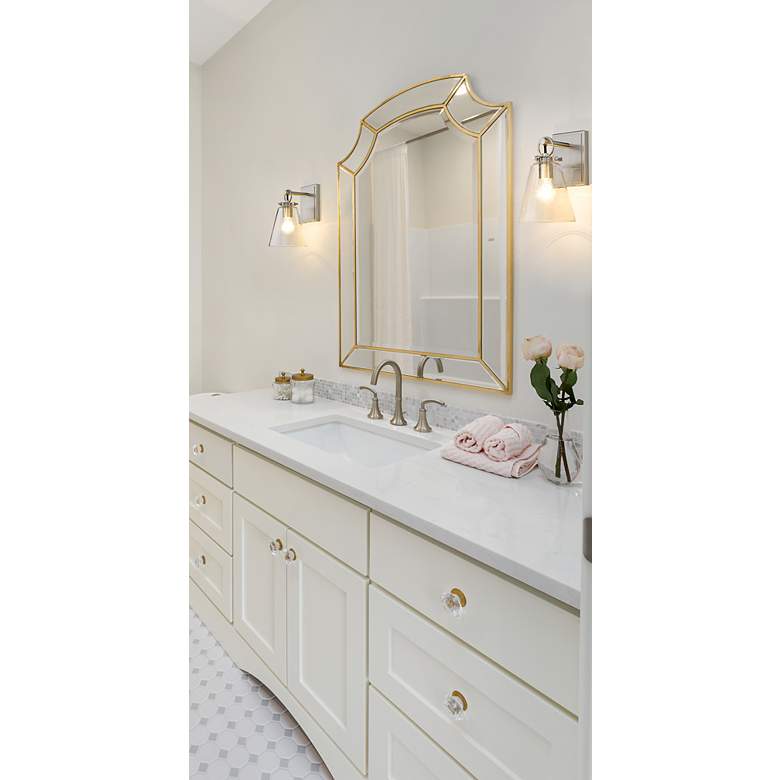 Image 4 Harper 10 1/2" High Brushed Nickel Wall Sconce more views