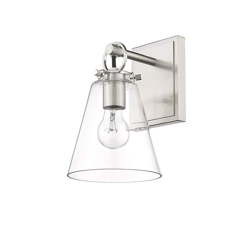 Image 6 Harper 10 1/2" High Brushed Nickel Wall Sconce more views