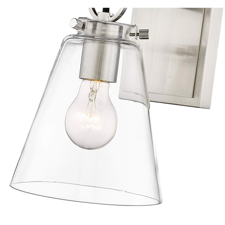 Image 7 Harper 10 1/2" High Brushed Nickel Wall Sconce more views