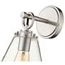 4_Harper 12 1/4" High Brushed Nickel Wall Sconce more views