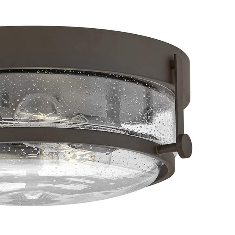 Image 2 Harper 15.8" Wide Bronze and Seeded Glass Ceiling Light by Hinkley more views