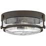 2_Harper 15.8" Wide Bronze and Seeded Glass Ceiling Light by Hinkley more views
