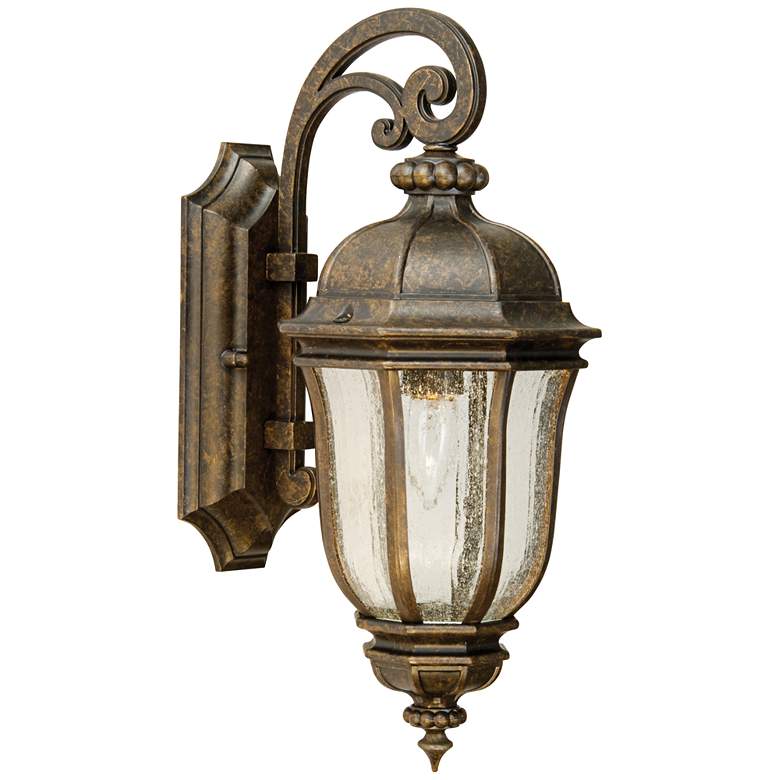 Image 2 Harper 18 inch High Peruvian Bronze Traditional Outdoor Wall Light