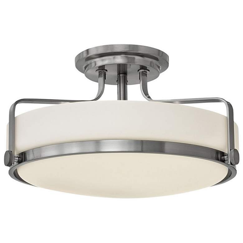Image 1 Harper 18"W Nickel 100W Ceiling Light by Hinkley Lighting