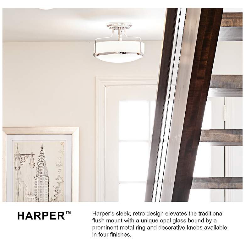 Image 6 Harper 18"W Nickel 100W Ceiling Light by Hinkley Lighting more views