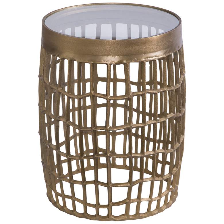 Image 1 Harper 20" High Bronze Accent Table