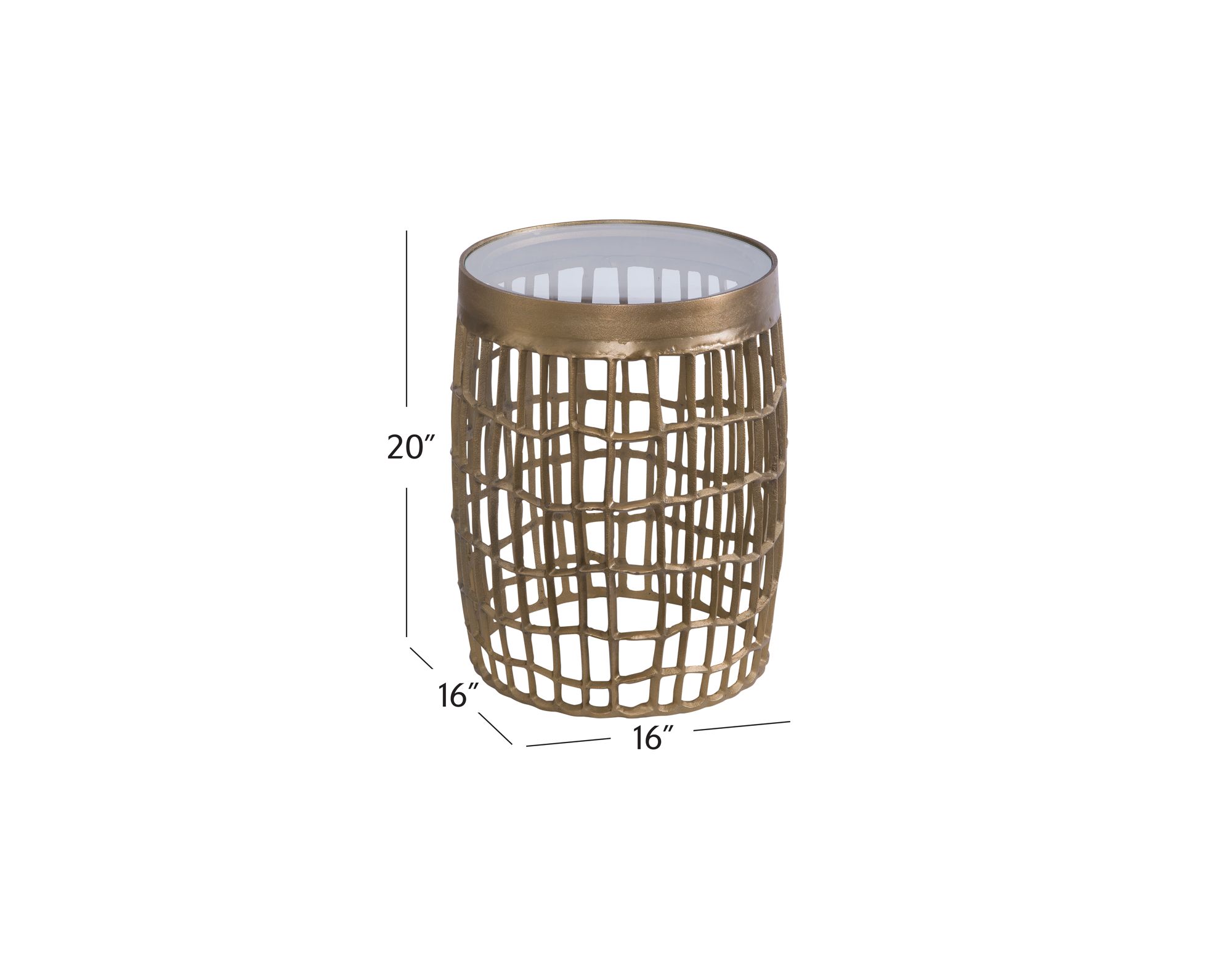 Image 2 Harper 20" High Bronze Accent Table more views