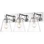 3_Harper 23" Wide Chrome Steel 3-Light Vanity Bath Light