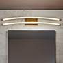 1_Harper 24 3/4" Wide Satin Brass 2-Light LED Bath Light