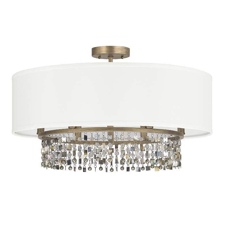 Image 5 Harper 24" Wide Brushed Gold Metal 6-Light Pendant more views