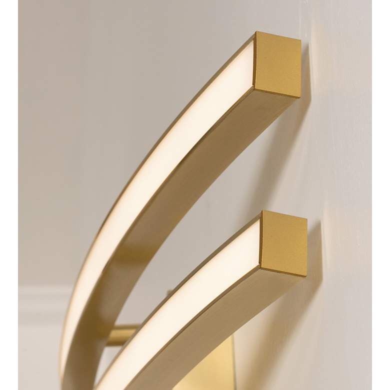 Image 3 Harper 25" LED Vanity - Satin Brass Finish more views