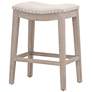 5_Harper 26 1/2" Bisque French Linen Counter Stool more views
