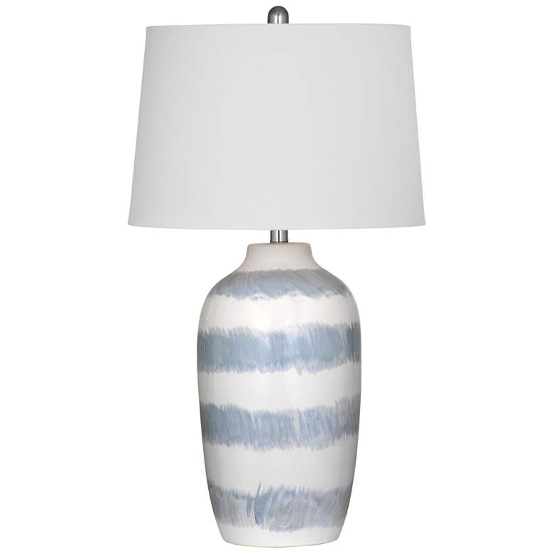 Image 1 Harper 28" High Cream And Blue Table Lamp