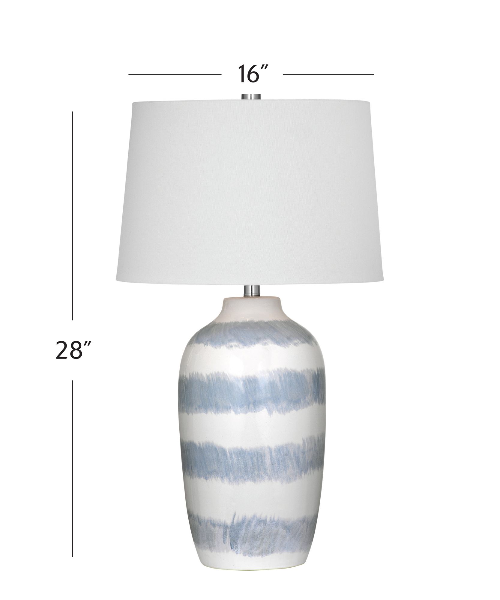 Image 6 Harper 28" High Cream And Blue Table Lamp more views