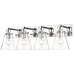 Harper 31 1/4" Wide Chrome 4-Light Vanity Bath Light