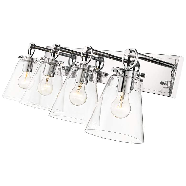 Image 4 Harper 31 1/4" Wide Chrome 4-Light Vanity Bath Light more views