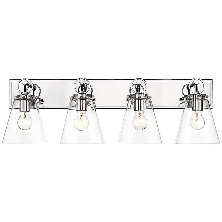 Image 5 Harper 31 1/4" Wide Chrome 4-Light Vanity Bath Light more views