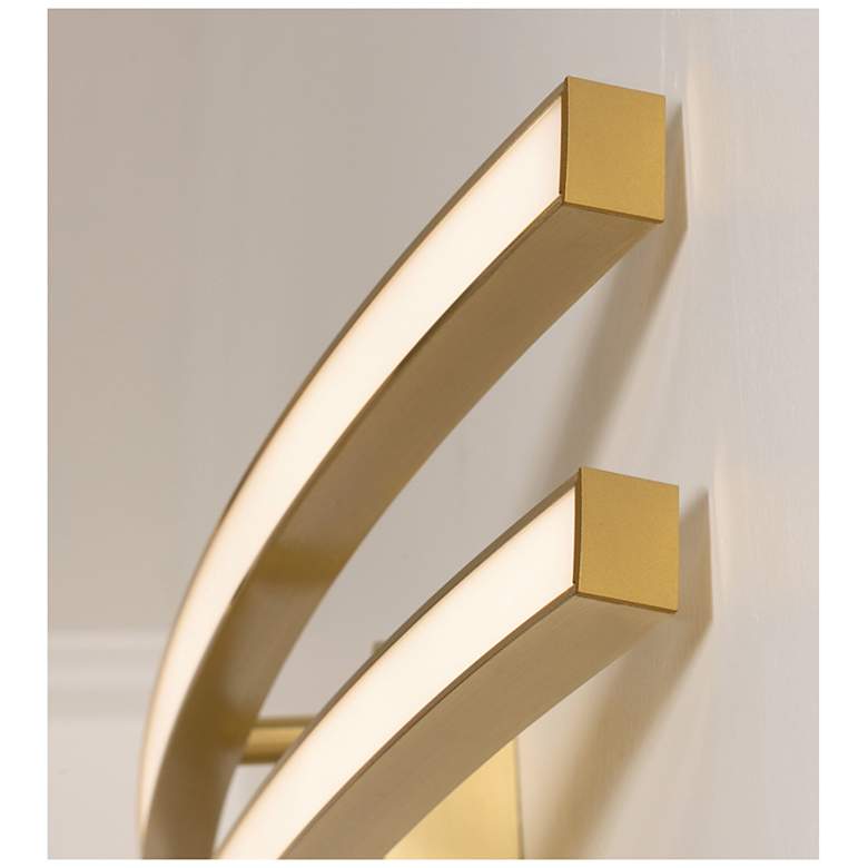 Image 4 Harper 36" LED Vanity - Satin Brass Finish more views