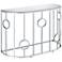 Harper 42 1/4" Wide Chrome Haft-Circle Console Table