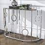 1_Harper 42 1/4" Wide Chrome Haft-Circle Console Table