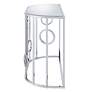 4_Harper 42 1/4" Wide Chrome Haft-Circle Console Table more views