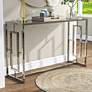1_Harper 48"W Chrome Plating Console Table with Waterfall Top