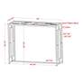 7_Harper 48"W Chrome Plating Console Table with Waterfall Top more views