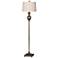 Harper 61" High Traditional Antique Gold Leaf Textured Urn Floor Lamp
