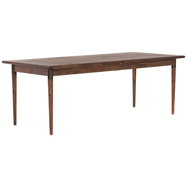Image 1 Harper 84" Wide Toasted Walnut Wood Extension Dining Table