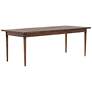 Harper 84" Wide Toasted Walnut Wood Extension Dining Table