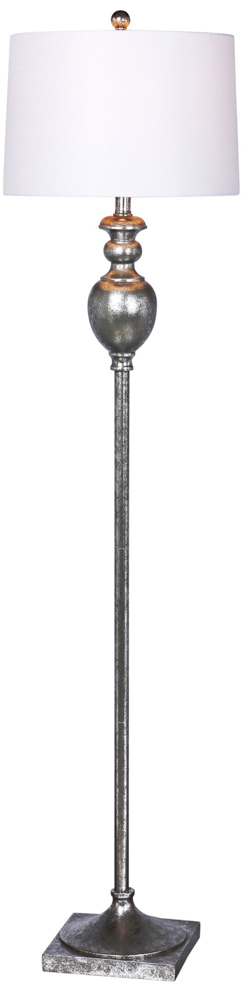 textured glass floor lamp