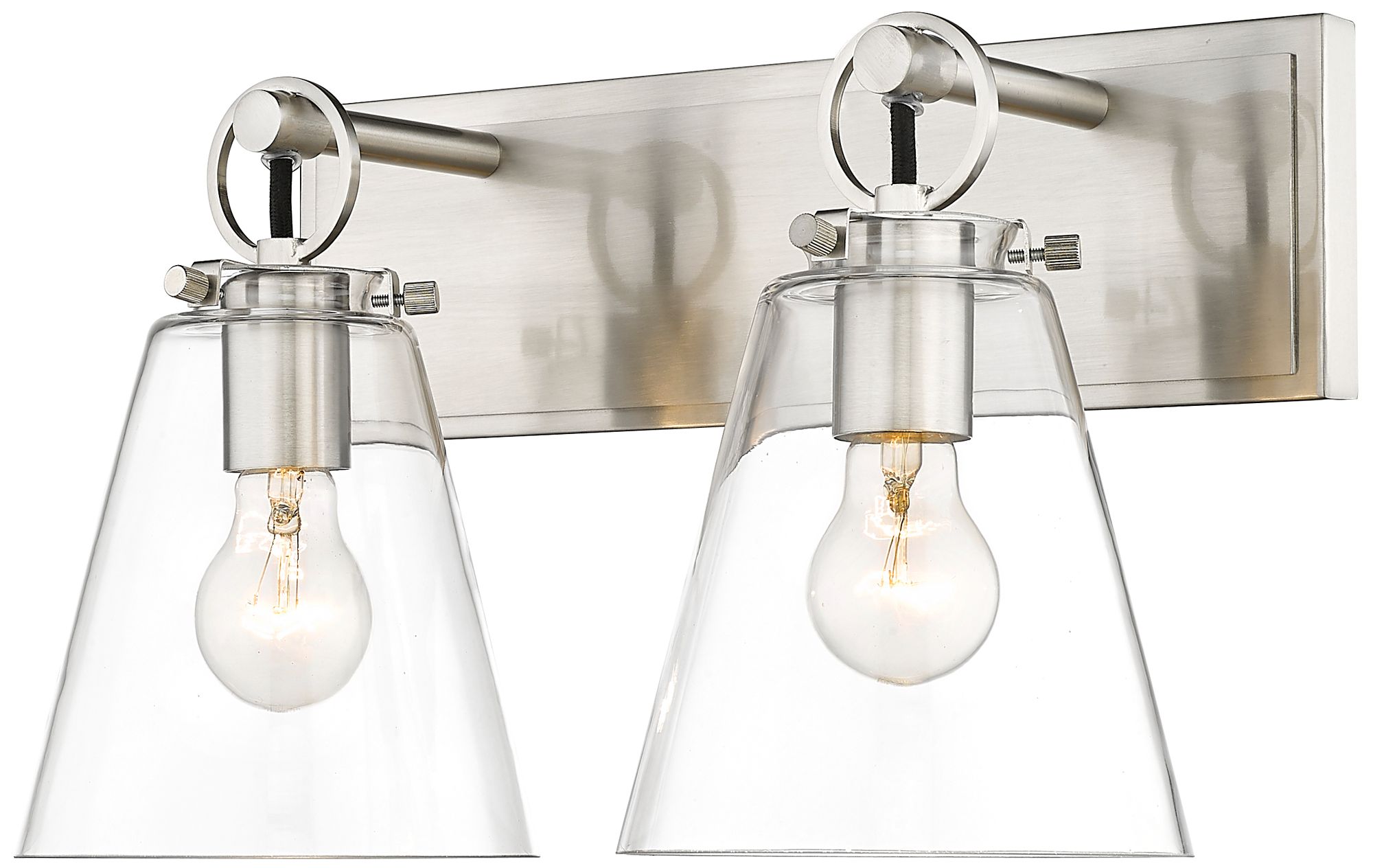 Harper by Z-Lite Brushed Nickel 2 Light Vanity