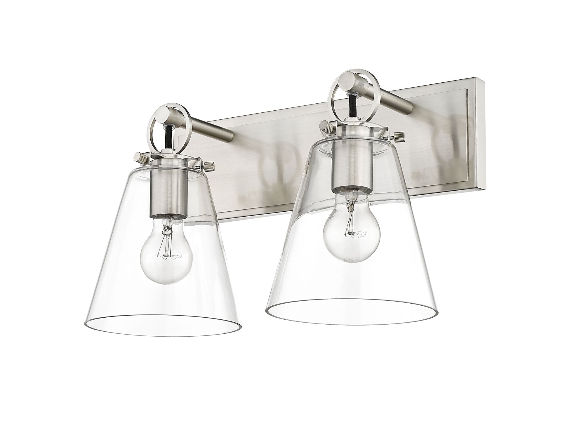 Harper by Z-Lite Brushed Nickel 2 Light Vanity