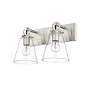 Harper by Z-Lite Brushed Nickel 2 Light Vanity