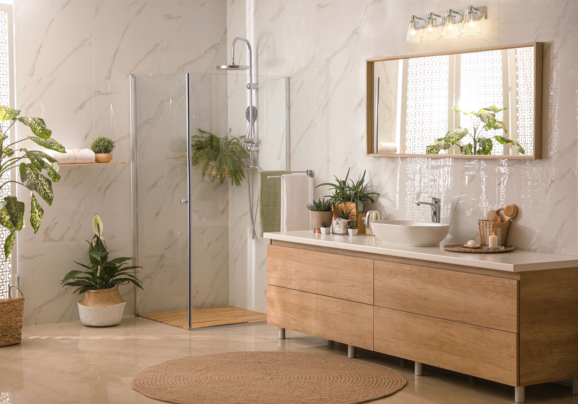 Image 3 Harper by Z-Lite Brushed Nickel 31.25 inch 4 Light Vanity more views