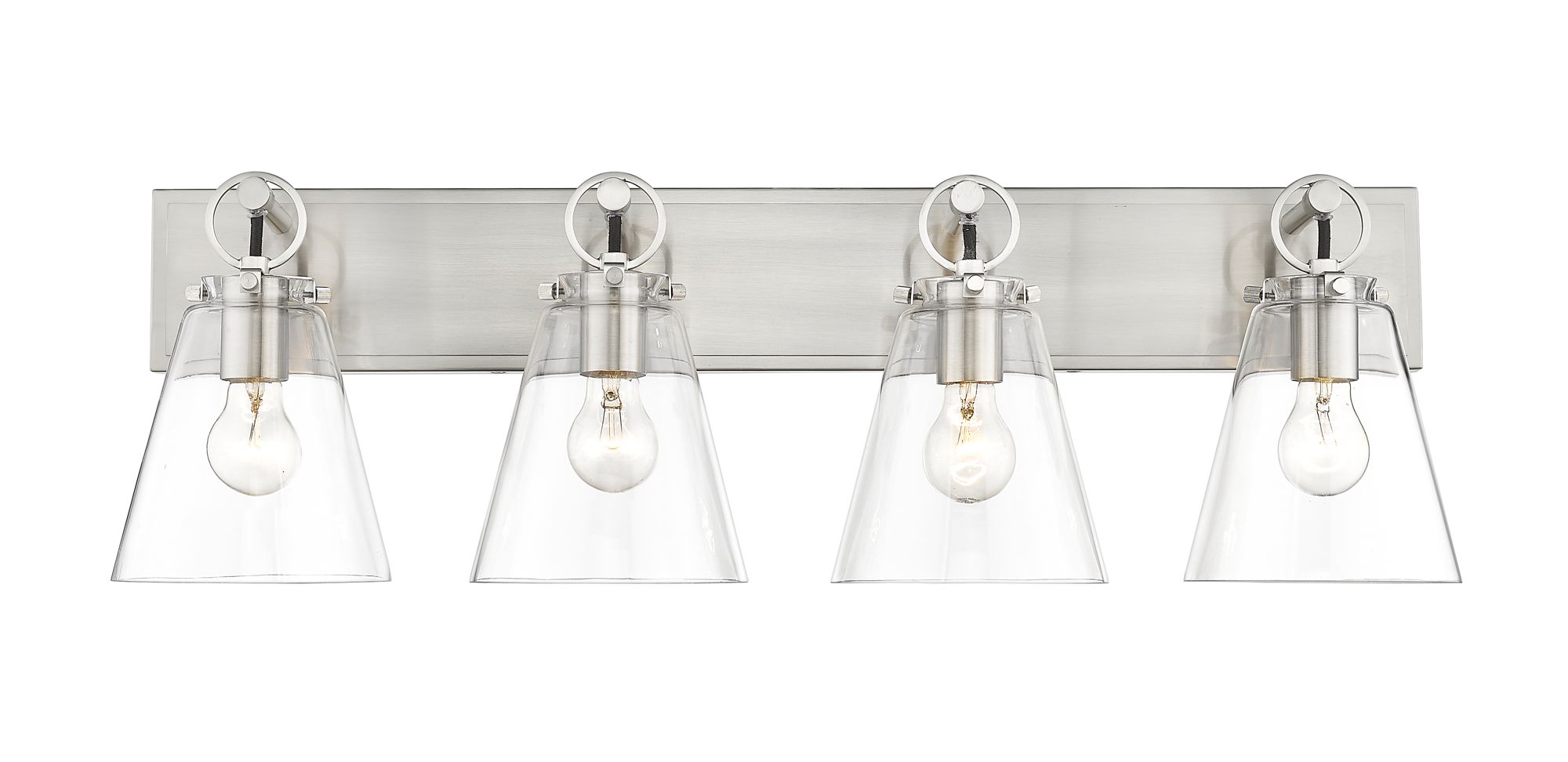 Image 5 Harper by Z-Lite Brushed Nickel 31.25 inch 4 Light Vanity more views