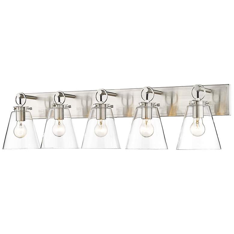 Image 2 Harper by Z-Lite Brushed Nickel 5 Light Vanity