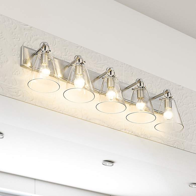 Image 1 Harper by Z-Lite Brushed Nickel 5 Light Vanity