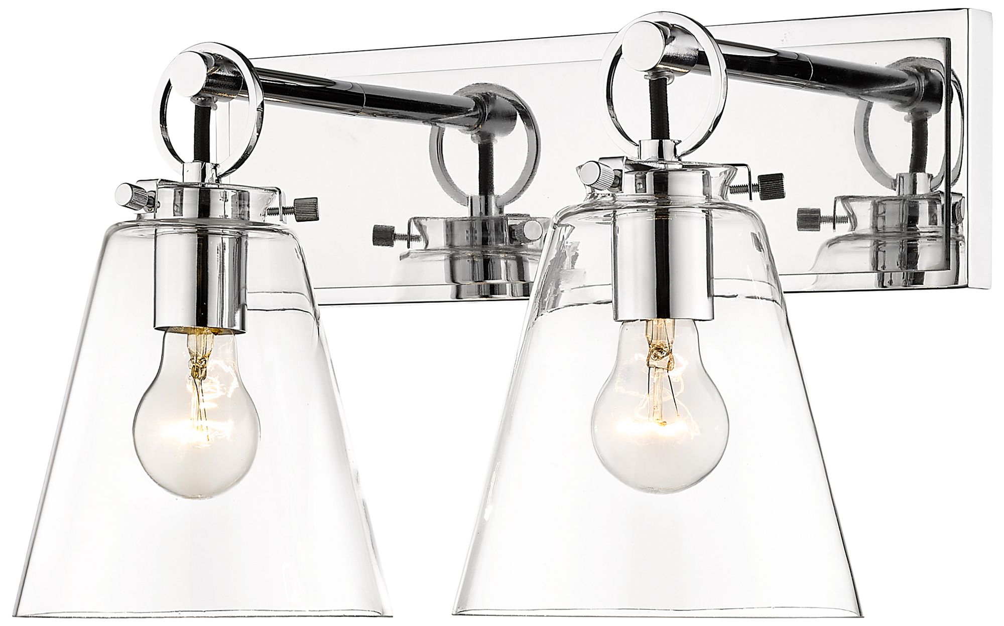 Image 2 Harper by Z-Lite Chrome 15.5 inch 2 Light Vanity