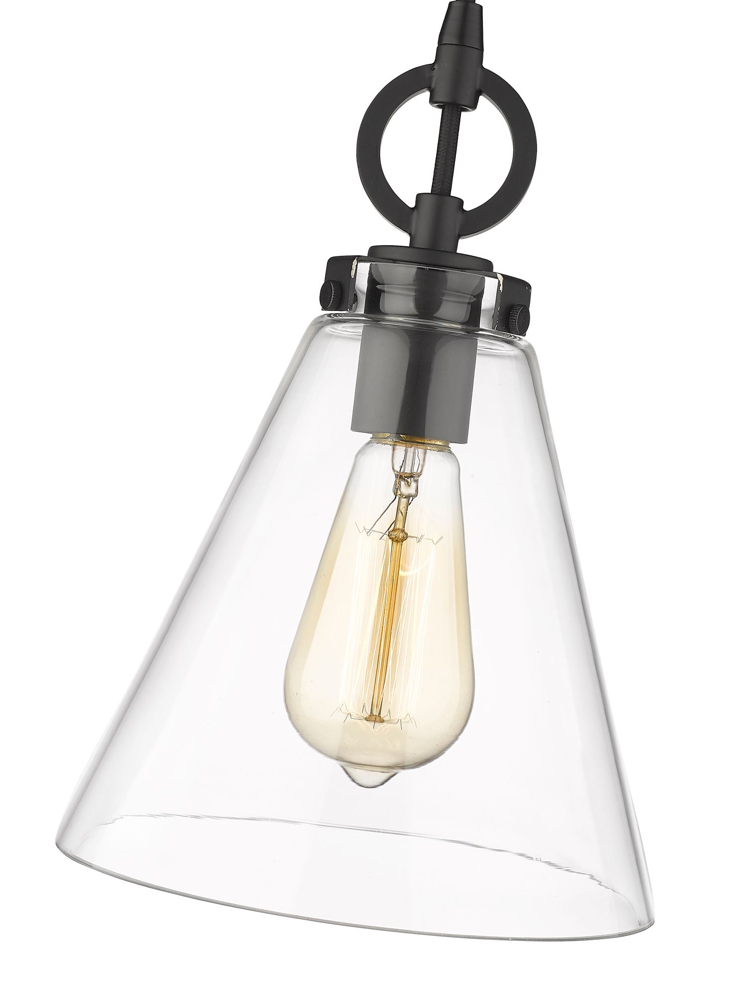 Image 6 Harper by Z-Lite Matte Black 8 inch 1 Light Pendant more views