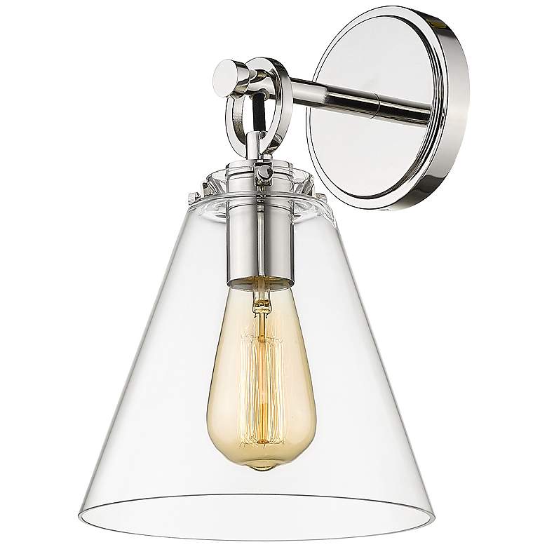 Image 1 Harper by Z-Lite Polished Nickel 1 Light Wall Sconce