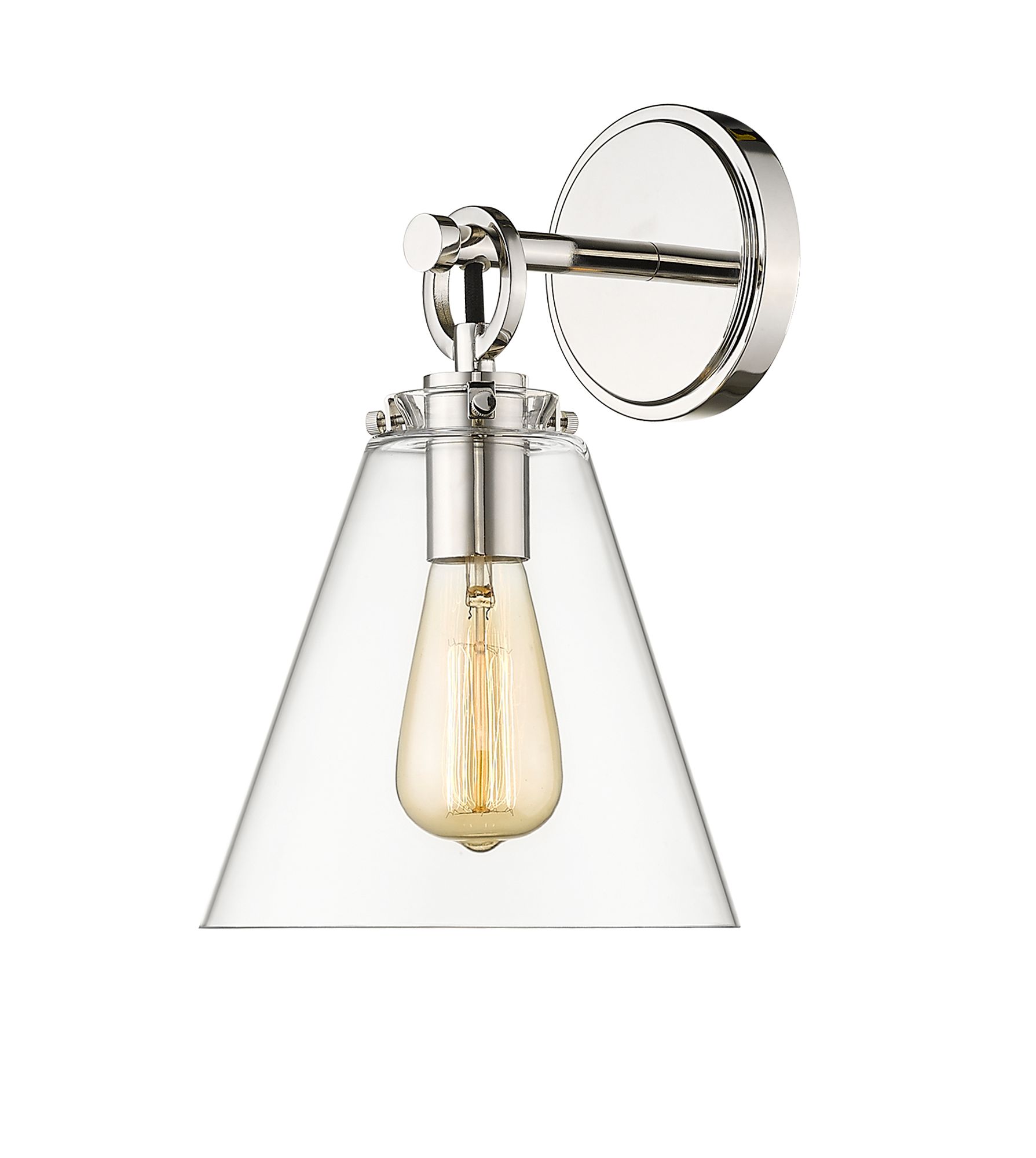 Image 3 Harper by Z-Lite Polished Nickel 8 inch 1 Light Wall Sconce more views