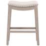 Harper Counter Stool, Performance Bisque French Linen, Natural Gray Ash