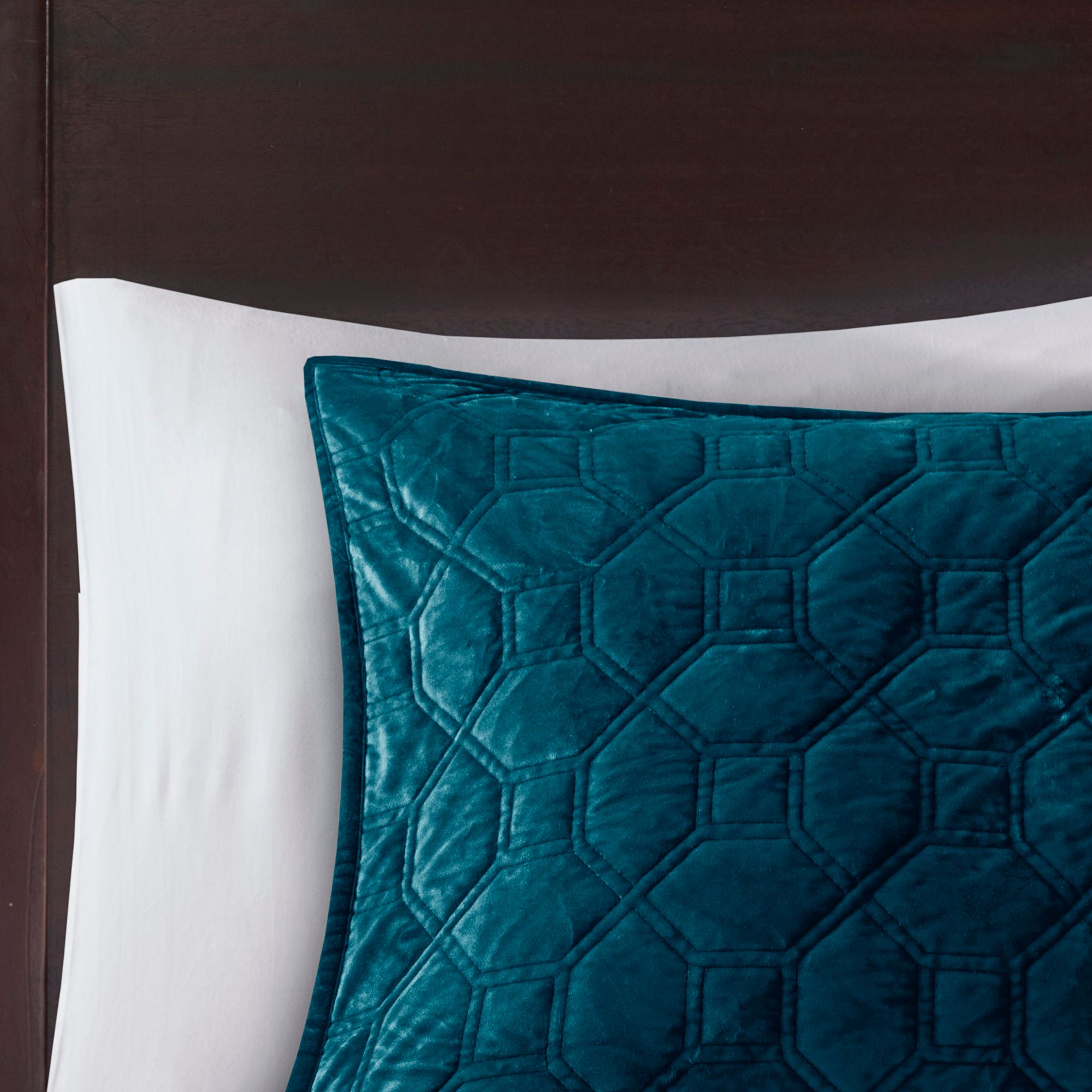 Harper Teal Solid King/Cal King 3-Piece Coverlet Set