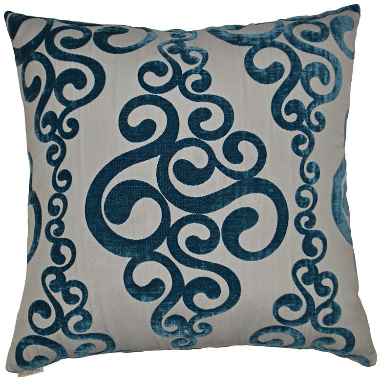 Image 1 Harpo Peacock 24" Square Decorative Throw Pillow