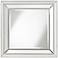 Harrel Silver Leaf 33" Square Beveled Wall Mirror