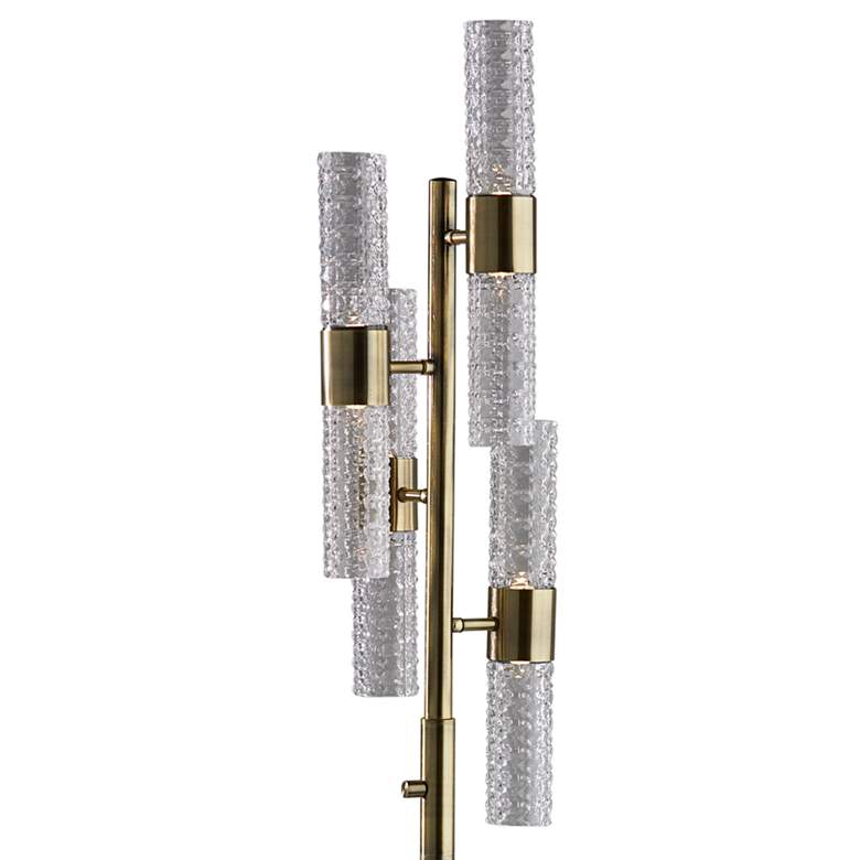 Image 3 Harriet Antique Brass 8-Light LED Floor Lamp more views
