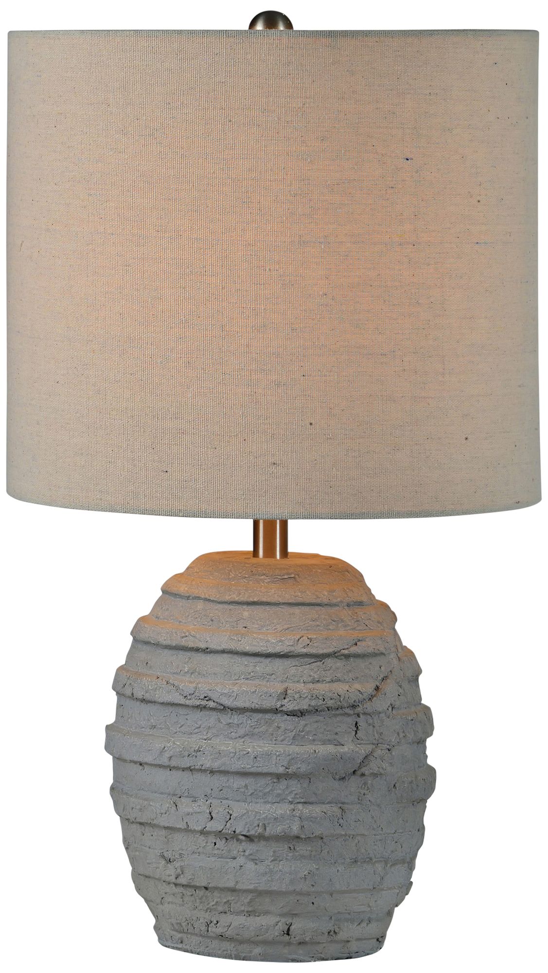 Harriet Gray Cement Ceramic Accent Table Lamp