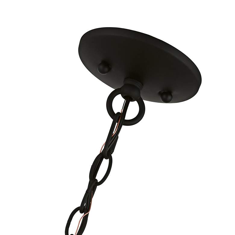 Image 7 Harrington 16" Wide Black 3-Light Drum Shade Chandelier more views
