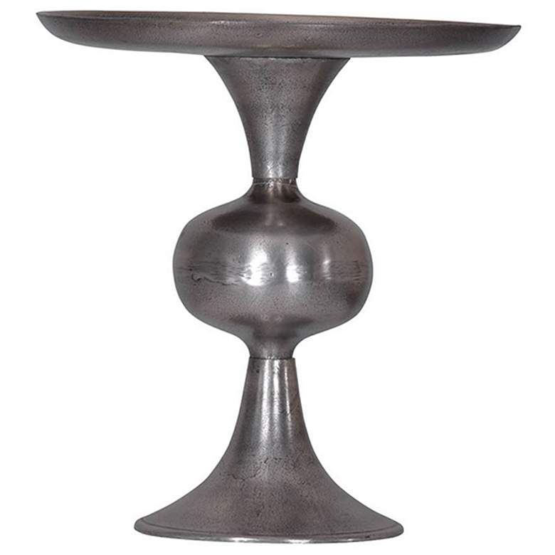 Image 1 Harrison 14" Antique Silver Aluminum Cake Plate